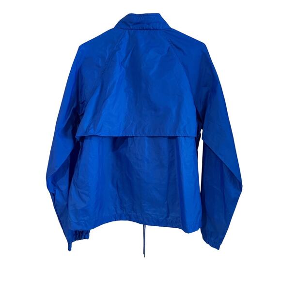 Land’s End Blue Vented Jacket Nylon Rain Windbreaker Long Sleeve XL Thin Pockets - Picture 3 of 5